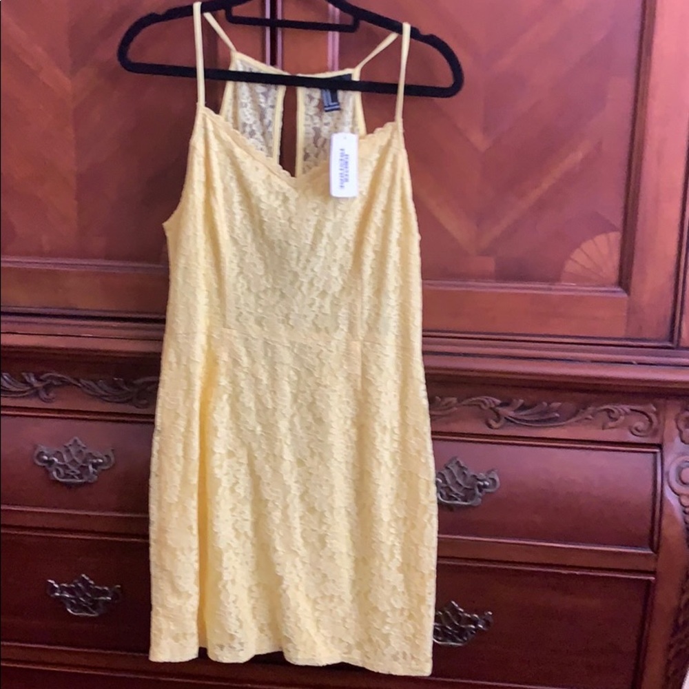 Yellow short dress